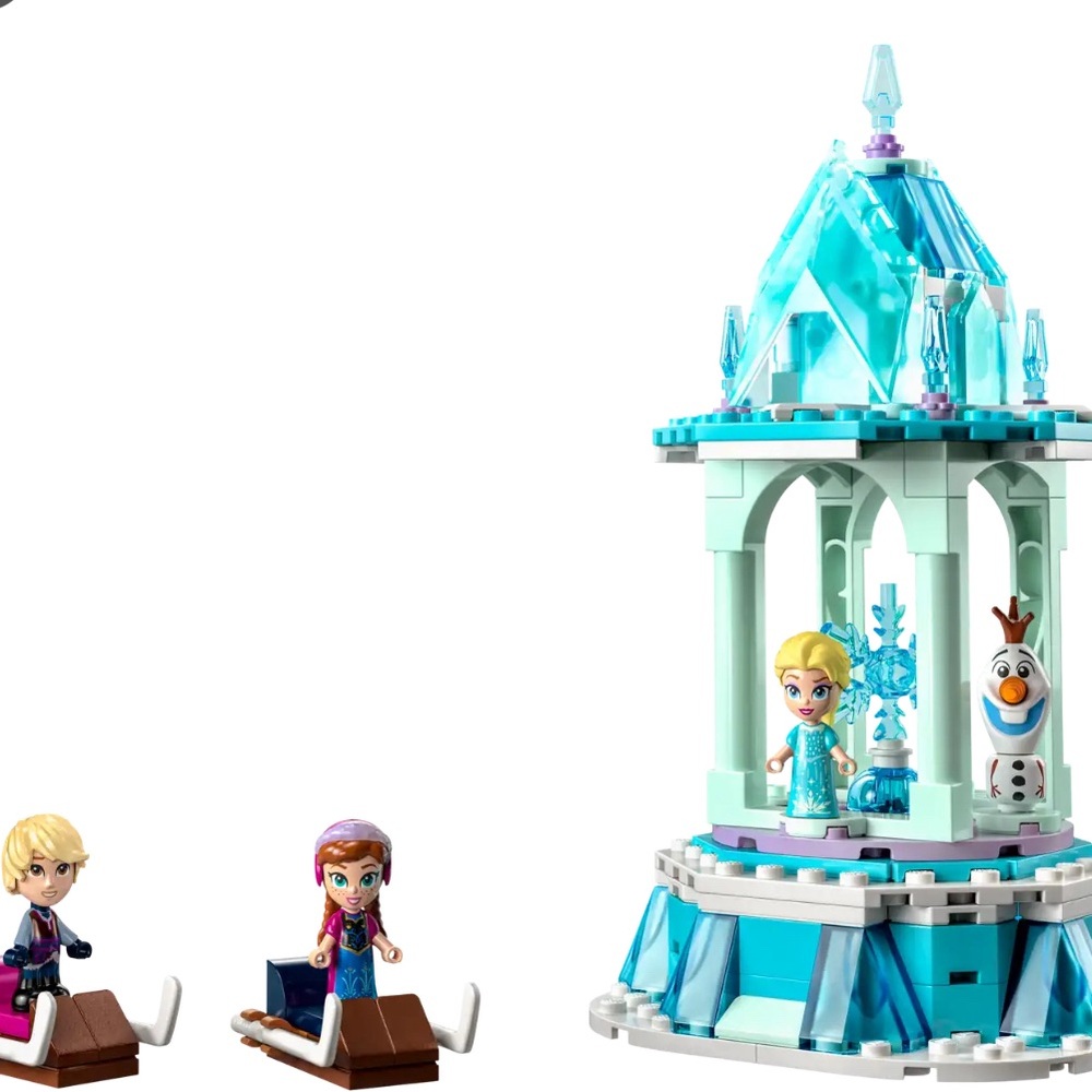 NWT Frozen Ice Castle Playset with Figures Lego Disney 43218 Retired New Ages 6+ - Picture 3 of 9